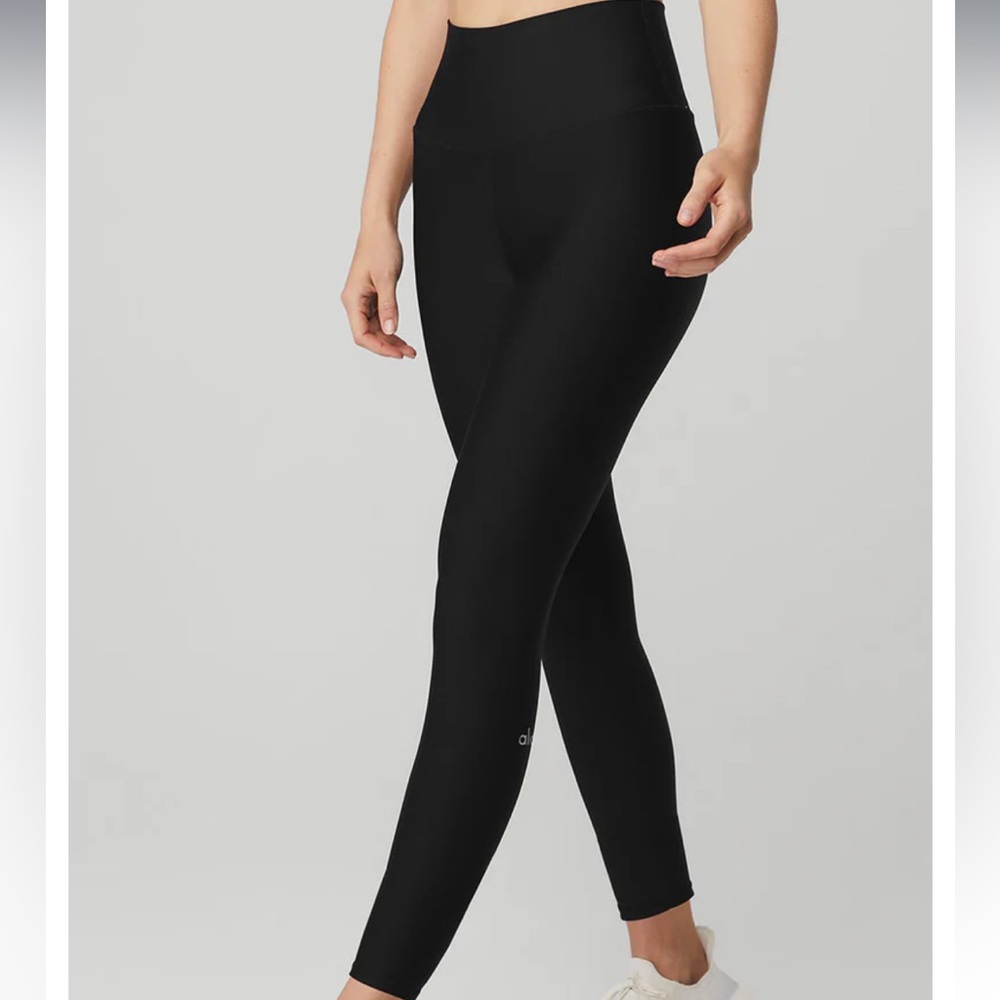 Black XXS Alo Yoga Airlift 7/8 leggings